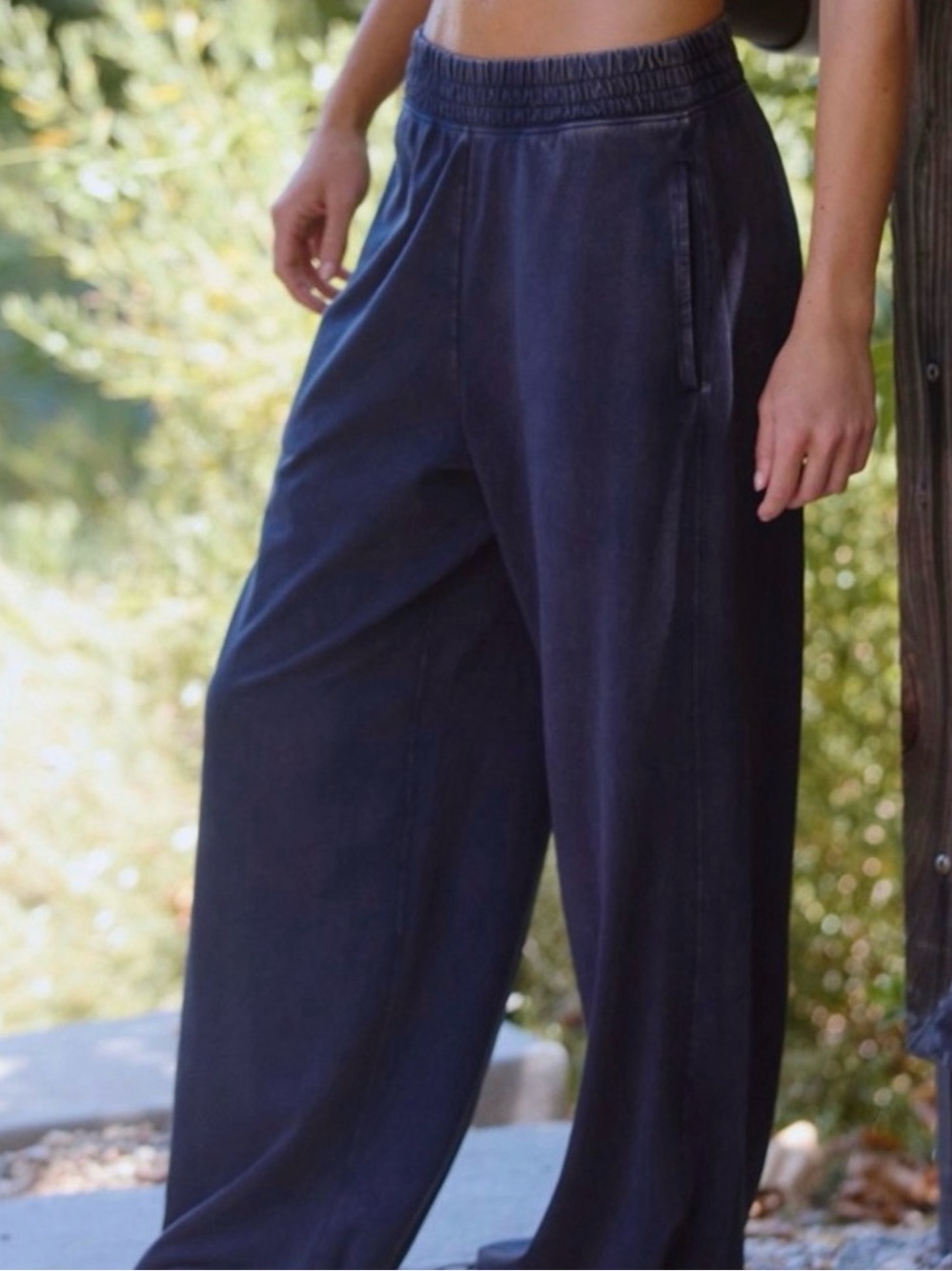 Free People Movement Women's Hot Shot sweatpants washed Black S? - Picture 2 of 7